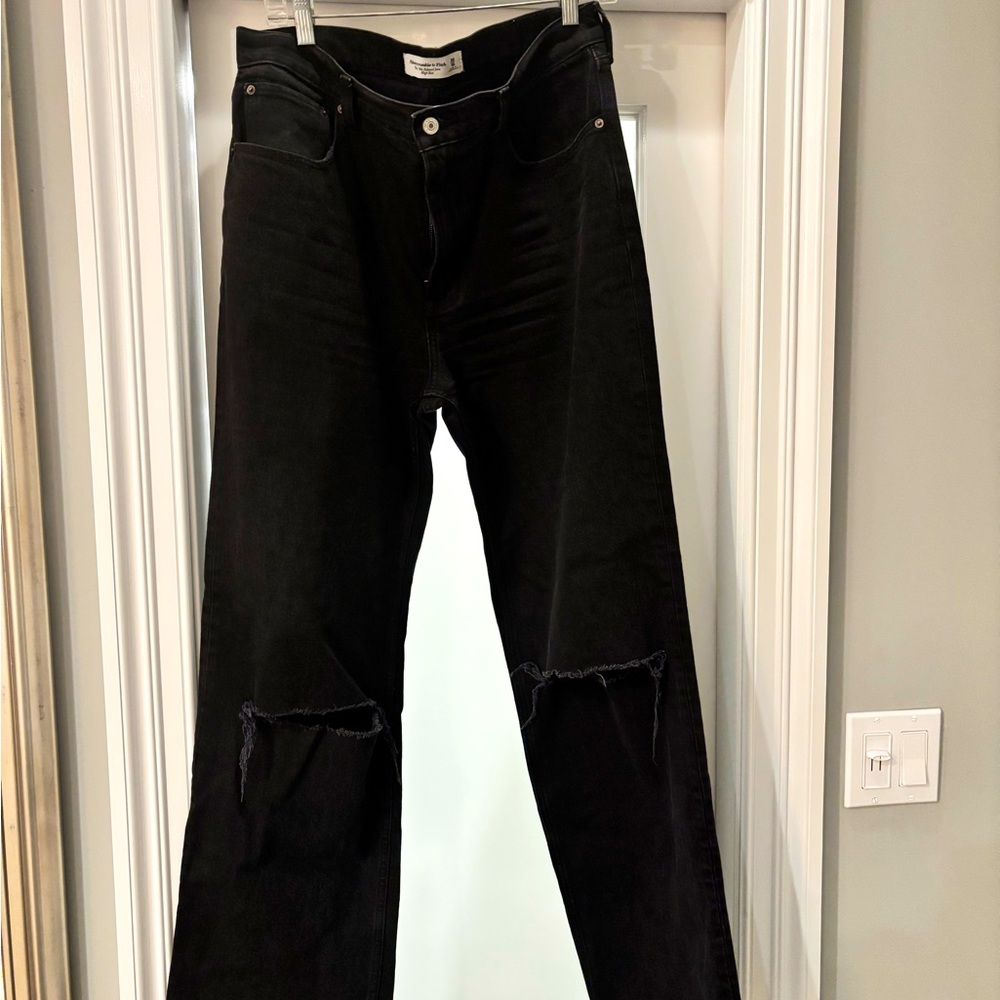 Abercrombie & Fitch Black High Rise Women Jeans